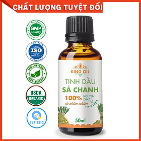 Tinh dầu Sả Chanh 50ml nguyên chất từ thiên nhiên, An Toàn Cho Trẻ