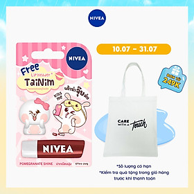 Son Dưỡng Môi Nivea Pomegranate Shine Caring Lip Balm - Tặng Kèm Ốp Son - 85207