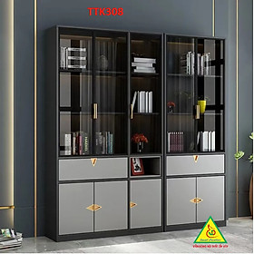 Tủ trang trí cánh kính TTK308 - Nội thất lắp ráp Viễn Đông ADV