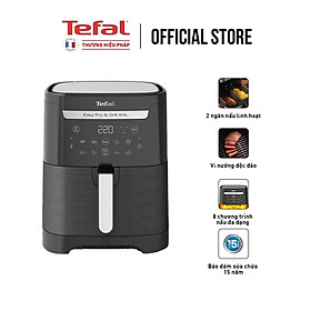 Nồi chiên không dầu Tefal 2in1 Easy Fry & Grill 6.5L  XXL EY801815 - Hàng chính hãng