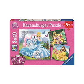 Xếp hình puzzle Belle Cinderella & Rapunzel 3 bộ 49 mảnh RAVENSBURGER RV093465