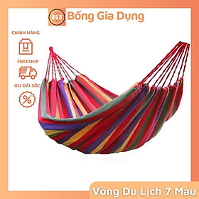 Mua Võng Du Lịch Sợi Đan Size 280X80Cm - Võng 7 Màu Cắm Trại  Dã Ngoại - Võng Nhiều Màu Gấp Gọn Tiện Lợi