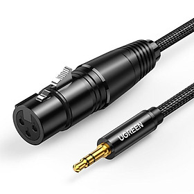 Ugreen UG25240AV182TK 5m AV 3.5mm đực ra XLR cannon cái màu xám Cáp âm thanh audio - HÀNG CHÍNH HÃNG