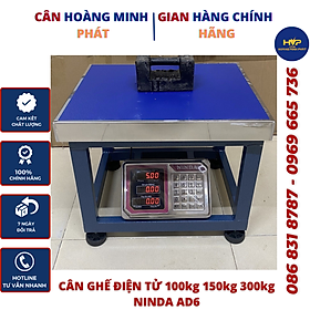 Mua Cân Điện Tử Ghế Ngồi Tính Tiền 100kg - 150kg - 300kg Cao Cấp NiNDA AD6 (cân tích điện - tính tiền tự động)   CÂN HOÀNG MINH PHÁT