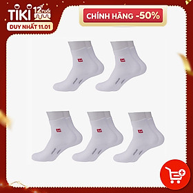 Combo 5 Đôi Tất Nam Vớ Nam Cổ Dài Sợi Cotton Cùng Màu