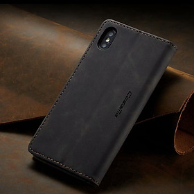 Bao da bò thật dạng ví chính hãng Caseme dành cho iPhone X/Xs - Hàng chính hãng