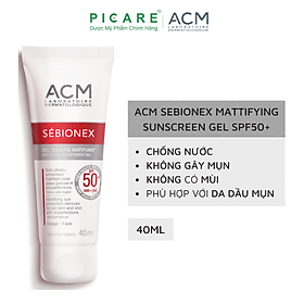 Kem Chống Nắng Dành Cho Da Dầu ACM Sebionex Mattifying Sunscreen Gel SPF50+ 40ml