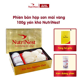 Tổ Yến Sào Rút Lông Nguyên Tổ NutriNest Nguyên Chất Dinh Dưỡng Cao 100g - Kèm Đường Phèn