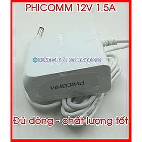 PHICOMM 12V 1.5A Bộ đổi nguồn 12V 1.5A chuyên dùng cho camera, đầu ghi, modem wifi - đảm bảo đủ dòng độ bền cao - hàng chính hãng