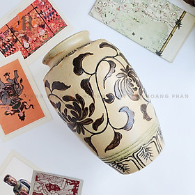 Mua  Quà tặng Tân gia  Bình hoa dây leo gốm nâu