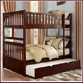 Mua Giường 3 Tầng Unit (1m2) Gỗ Thông Tự Nhiên - Nâu