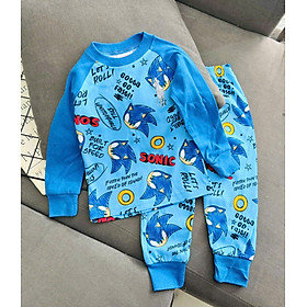 Đồ bộ bé trai, đồ bộ ngủ dài tay cho bé trai size 8-22KG chất thun cotton mềm mịn mát