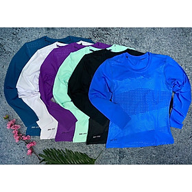 Áo thun nữ dài tay vải thun lạnh nhiều màu đa năng giá rẻ