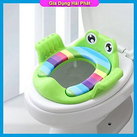 Mua Bệ thu nhỏ bồn cầu cho bé hình con ếch ngộ nghĩnh có tay vịn