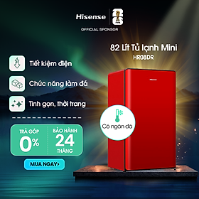 Tủ lạnh Mini Hisense 82 Lít HR08DR/HR08DW tiết kiệm điện, làm lạnh nhanh, bảo hành 24 tháng - HÀNG CHÍNH HÃNG