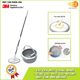 Mua Bộ lau nhà 360 độ cải tiến mới nhỏ gọn cao cấp thông minh Scotch-Brite 3M BLN-360CT