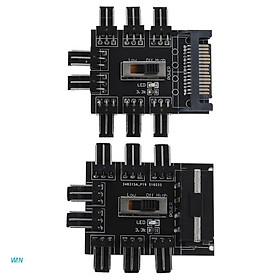 Hub chia cổng quạt tản nhiệt WIN từ 1 sang 8 3Pin Pwm Sata 12V