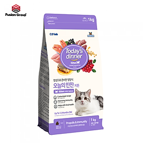 Thức Ăn Hạt Today's Dinner Kitten Dành Cho Mèo Nhỏ Gói 1kg - YonaPetshop