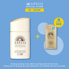 Kem nền trang điểm BB chống nắng dưỡng da Anessa SPF 50+ PA++++ 25ml