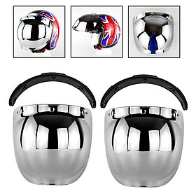 2x 3 Snap Bubble  Visor Foldable Wind Protection Lens Universal Accessory