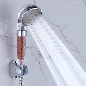 Mua Vòi sen tăng áp loại to 7.7cm có hạt lọc nano - Kèm dây