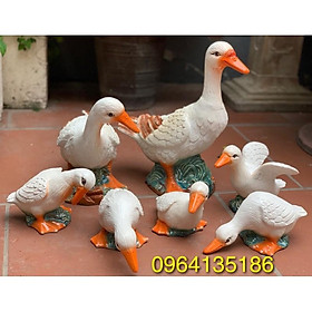 Mua Tiểu cảnh gia đình nhà vịt gốm sứ Bát Tràng