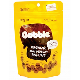 Nho Khô Hữu Cơ Gobble G100MUS - Sun Muscat Raisins (100g)