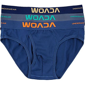 Bộ 3 Quần Lót Woada Brief Cotton Thông Hơi LK009 - Màu Ngẫu Nhiên (Size XL)