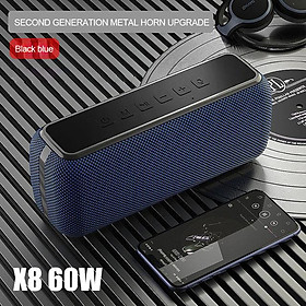 XDOBO X8 III 60W Di Động Đèn LED Nhiều Màu Sắc Loa Bluetooth Ngoài Trời Chống Nước TWS Âm Thanh Nổi Không Dây Nặng Loa Siêu Trầm Bàn Trò Chơi Âm Thanh Color: X8 Blue