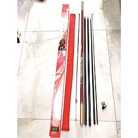 Cần câu tay 8H dài 4m8 siêu nhẹ cần tải cá tới 12kg siêu đẹp siêu bền