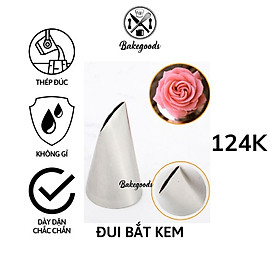 Mua Đui bắt kem 124K  Đuôi bắt kem cánh hoa hồng thẳng trang trí bánh bằng thép không gỉ đúc liền khối dày dặn  cứng cáp