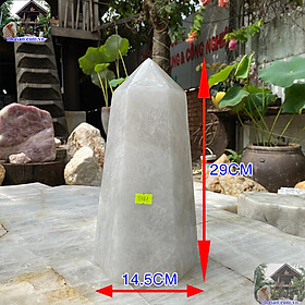 Mua Trụ lục giác thạch anh trắng giúp củng cố dương khí-7.4kg (KT: 29x14.5 (cm)-T581