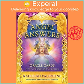 Sách - Angel Answers Oracle Cards : A 44-Card Deck and Guidebook by Radleigh Valentine (US edition, paperback)