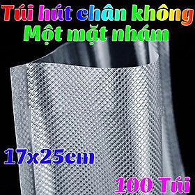 Combo 100 Túi hút chân không 1 mặt nhám - 100 Túi hút chân không thực phẩm 1 mặt nhám