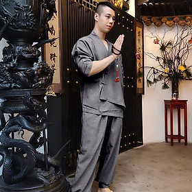 Set đồ lam đi chùa cao cấp ss2