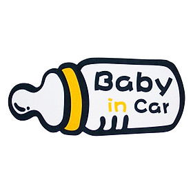 Nơi bán Sticker Hình Dán Dạ Quang Reflective - Baby In Car Bình Sữa - Giá Từ -1đ
