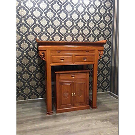 Mua Bộ bàn thờ mẹ gỗ gõ đỏ   mẫu hiện đại 1m27