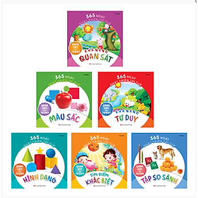 Sách - 365 Ngày Phát Triển Trí Tuệ: Quan Sát Và Tư Duy ( Bộ 6 Cuốn ). Tặng bút/ sổ tay