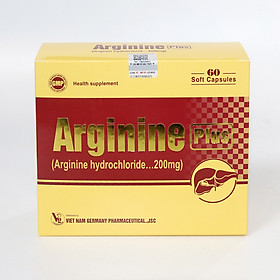 Thực phẩm bảo vệ sức khoẻ Arginine Plus giúp bổ gan, giải độc gan, bảo vệ tế bào gan - Hộp 60 viên