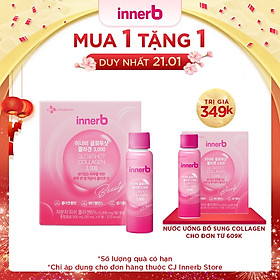 Hộp 6 chai nước uống Collagen Vitamin C sáng da InnerB Glowshot (50mlx6) - Sản Phẩm Chính Hãng