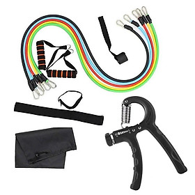 Bộ Dây Cao Su Đàn Hồi Ngũ Sắc 6017 (Tặng Kèm Bóp Tay) Tập Gym Tại Nhà,Bộ Dây Kháng Lực Tập Thể Hình Ngẫu Nhiên Dành Cho Mọi Đối Tượng