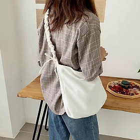 TÚI TOTE ĐEO CHÉO DÂY RÚT - VẢI CANVAS