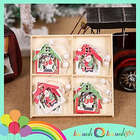 Mua Hộp 12 phụ kiện gỗ treo trang trí Noel