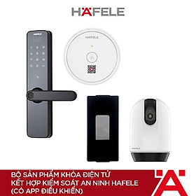 Mua Bộ sản phẩm Khóa điện tử kết hợp kiểm soát an ninh Hafele (có app điều khiển) (Hàng chính hãng