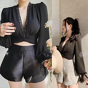 Mua Áo voan cổ V phối ren cột nơ eo thời trang dễ phối đồ cho nữ dưới 54kg sang chảnh C30 - Trắng,Dưới 54kg tại Andrea Fashion Mua Áo Voan Cổ V Phối Ren Cột Nơ Eo Thời Trang Dễ Phối Đồ Cho Nữ Dưới 54Kg Sang Chảnh C30 - Trắng,Dưới 54Kg Tại Andrea Fashion
