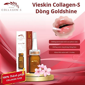 Tinh chất dưỡng kích màu môi sau phun xăm Vieskin GoldShine, collagen tươi kích màu sắc nét, tự nhiên, căng bóng, 7ml