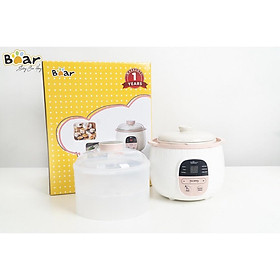 Nồi Nấu Chậm 2,5L Bear Đa Năng Nấu Cháo, Chưng Yến SUBE003 - Hàng Chính Hãng