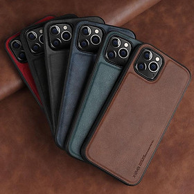 Ốp lưng da cho iPhone 12 / 12 Pro / 12 Pro Max, lưng da viền dẻo hiệu X-Level - Hàng chính hãng