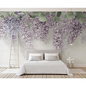 Mua Tranh dán tường hoa tử đằng tím