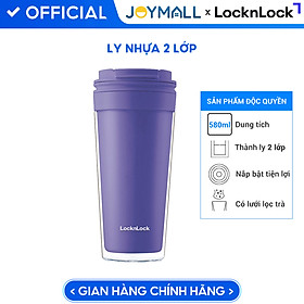 Ly nhựa 2 lớp LocknLock Bucket Cold Cup 580ml HAP519BLU - Màu blue